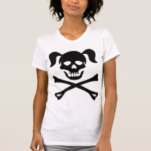 Girl Black Skull With Pigtails Light Colour Woman Tshirts