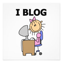 Girl Blogger Custom Announcements