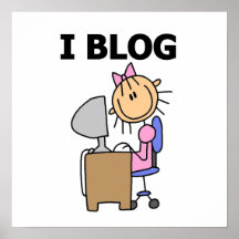 Girl Blogger Print
