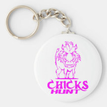 GIRL BOAR HUNTING KEY CHAINS