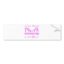 GIRL BOWHUNTER DEER BUMPER STICKERS