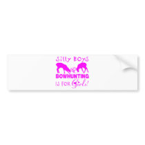 GIRL BOWHUNTER DEER BUMPER STICKER