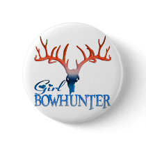 GIRL BOWHUNTER DEER PIN