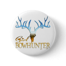 GIRL BOWHUNTER DEER PIN