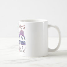 GIRL BOWHUNTER DEER COFFEE MUGS