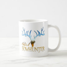 GIRL BOWHUNTER DEER COFFEE MUGS