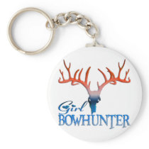 GIRL BOWHUNTER DEER KEYCHAIN