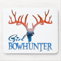 GIRL BOWHUNTER DEER MOUSE PADS