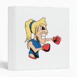 girl boxer cartoon binders