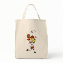Girl Catching Baseball T-shirts and Gifts Tote Bag