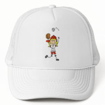 Girl Catching Baseball T-shirts and Gifts Mesh Hat