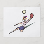 girl catching softball full color flyer