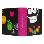 girl chef fruit necklace recipe cookbook binder