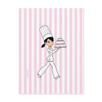 Girl Chef Print Post Cards