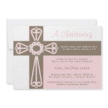 Girl Christening  Invitation