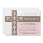 Girl Christening  Invitation