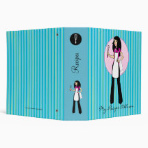 Girl Cook Recipe Binder Personalized