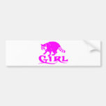 GIRL COON HUNTING BUMPER STICKER