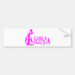 GIRL COON HUNTING BUMPER STICKER