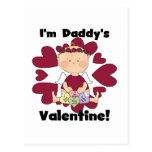 Girl Cupid Daddy's Valentine Tshirts Postcard