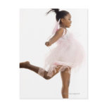 Girl dancing in fairy costume postcards