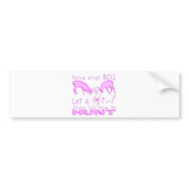 GIRL DEER HUNTING BUMPER STICKERS