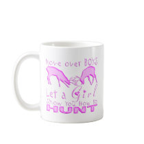 GIRL DEER HUNTING COFFEE MUG