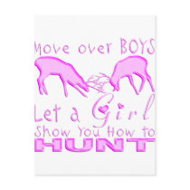 GIRL DEER HUNTING POST CARDS