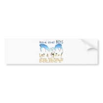 GIRL DEER HUNTINGg Bumper Sticker