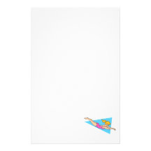 Girl Diver Customized Stationery