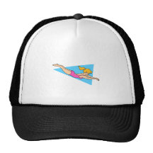 Girl Diver Mesh Hats