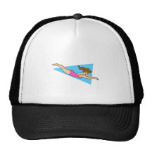 Girl Diver Mesh Hats
