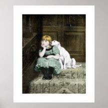Girl Dog SMPOSTER Poster