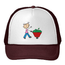 Girl Doing Yardwork Hat