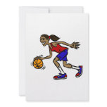 girl dribbling