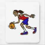 girl dribbling