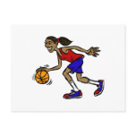 girl dribbling