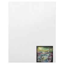 Girl Fishing at Night Personalized Letterhead