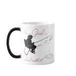 Girl Fishing Deal with it Fishing Gear Coffee Mugs