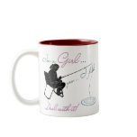Girl Fishing Deal with it Fishing Gear Mugs