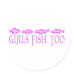 GIRL FISHING stickers