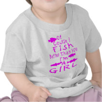 GIRL FISHING TEE SHIRTS