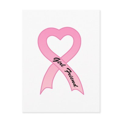 Girl Friend Pink Ribbon Postcard by pinkribbonshirts