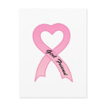 Girl Friend Pink Ribbon Postcard