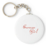 Girl from Curacao Keychain