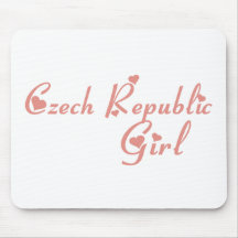 Girl from Czech Republic Mouse Mats