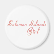 Girl from Solomon Islands Fridge Magnets