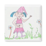 Girl Gnome magnets