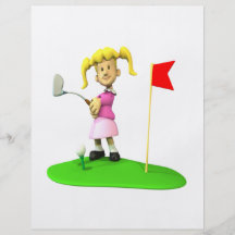 Girl Golfer Custom Flyer