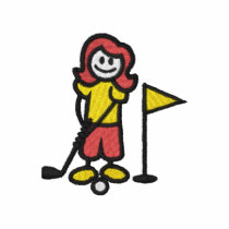 Girl Golfer embroidered shirts